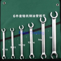 Diesel Oil Tube Wrench Spanner for Oil Pipe Open-end Wrench, Common Rail Repair Tool Kit