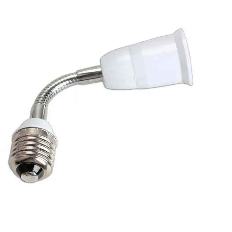 good quallity 1Pc Adapter Socket BaseType Extension Extend LEDlight Bulb lamp Holder Converters Flexible E27 to E27 16cm Length