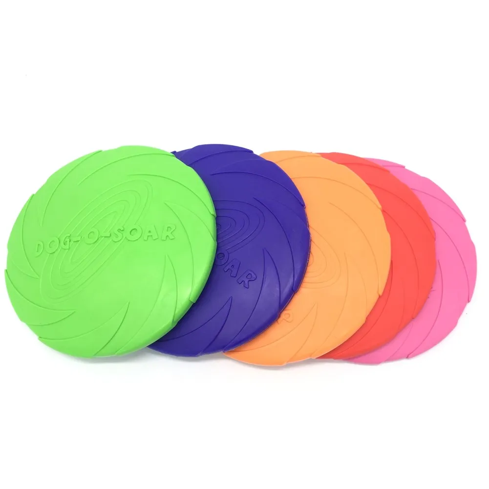 Funny Silicone Flying Saucer Dog Cat Toy Dog Game Soft Pet Flying Discs Resistant Chew Puppy Training Interactive Dog Supplies