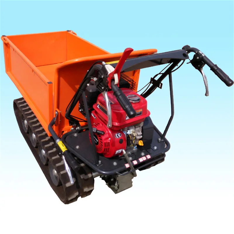 

Micro Tracked Trolley Transporter Mini Crawler Dumper Truck Tracked Tumper With Carrier