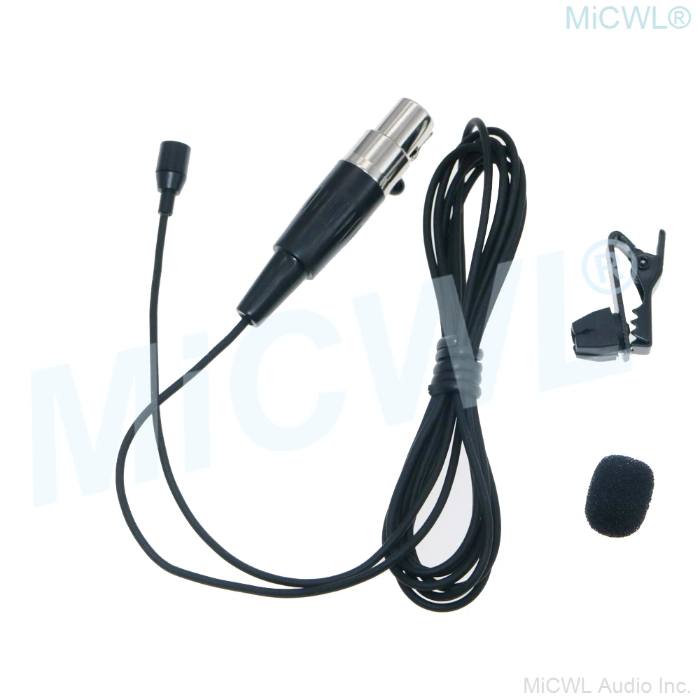 MiCWL SK2 Tie Clips Lavalier Microphone For Shure ULX SLX PGX QLX GLX Radio Transmitter Top Quality MicS