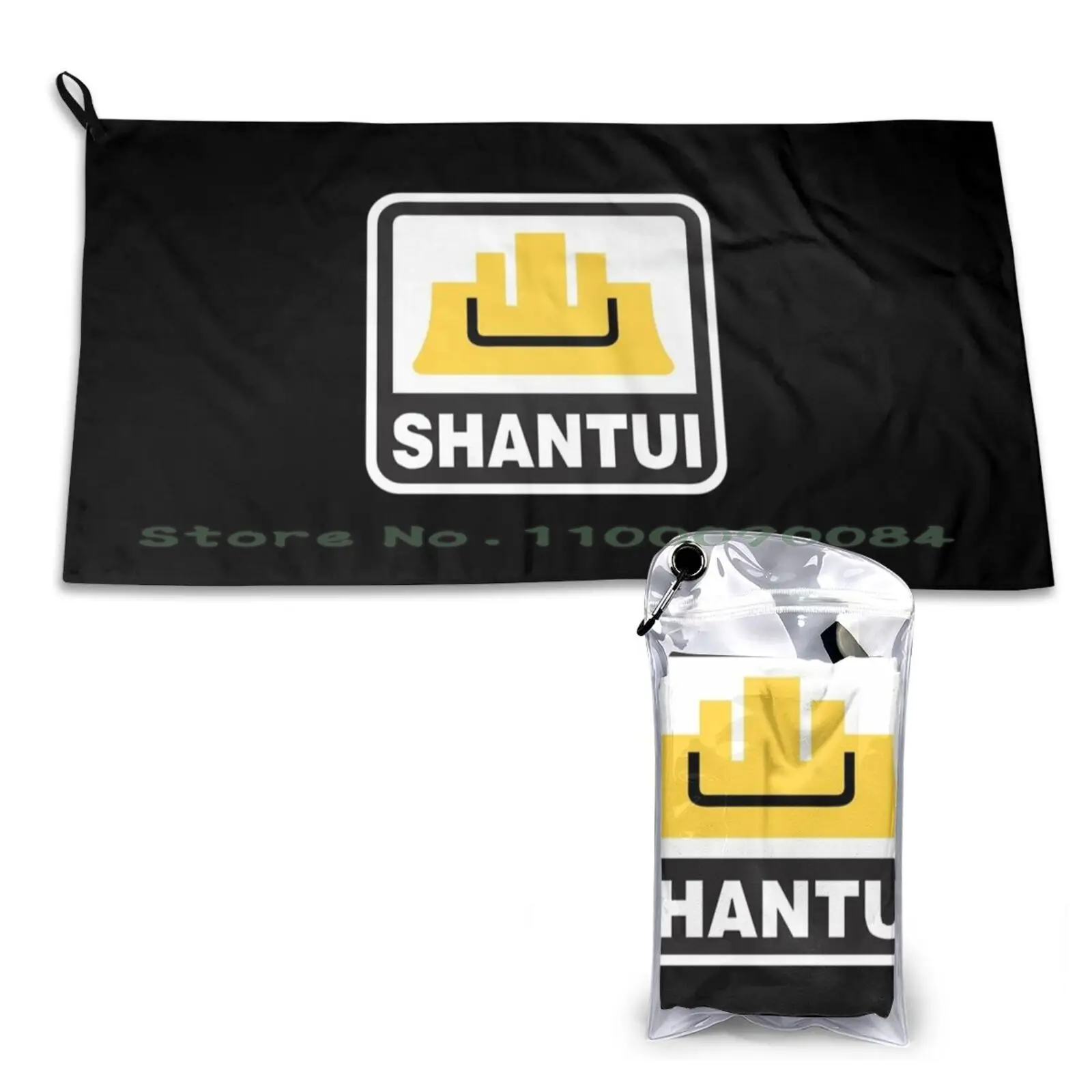 Shantui Best Logo Quick Dry Towel Gym Sports Bath Portable Shantui Astecindustries Atlascopco Company Eaton Equipment Heavy