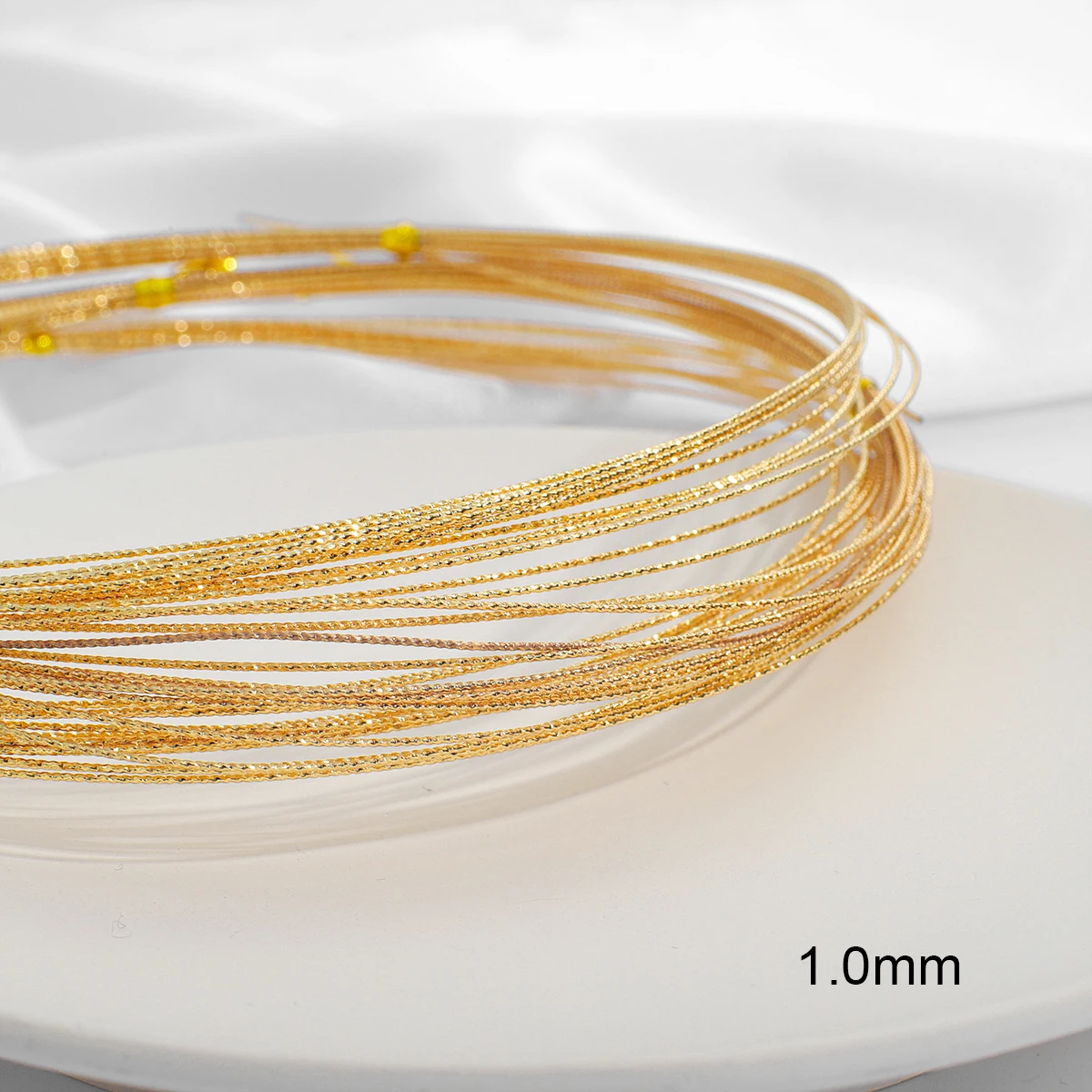 18K Gold Plated 5M Beading Wire for Jewelry Making
