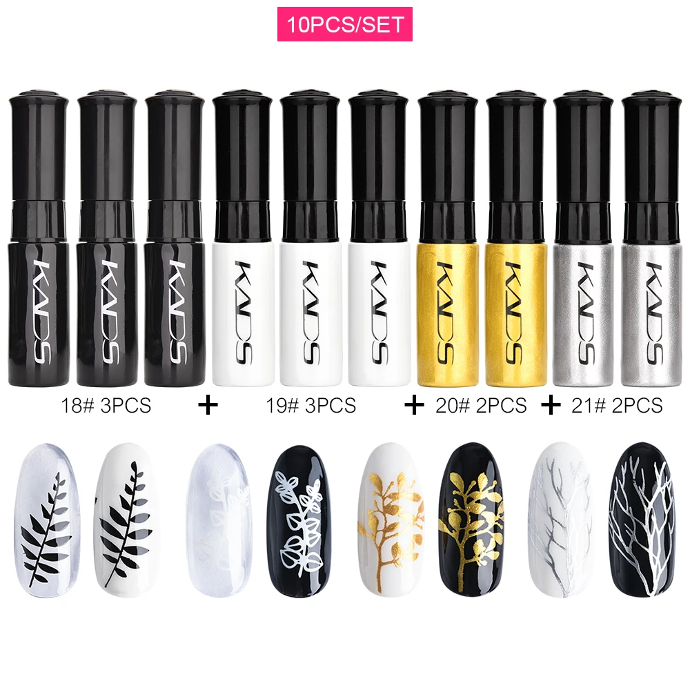 47/41/31/20/10pcs Nail Stamping Polish 7ml Black White Gold Colorful Nail Polish Varnish Art Printing Polish Kit for Template