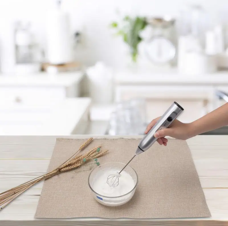 مضرب بيض ثلاثي السرعات قابل لإعادة الشحن ، مغير سرعتان في واحد ، خلاط يدوي للفقاعات ، خلاط كريمة الحليب