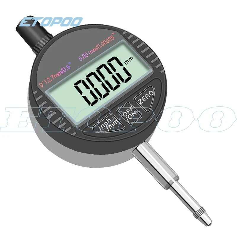Digital Dial Indicator 0-12.7mm/0.5'' 0-25.4mm 0.01mm Mini Magnetic Base Holder Gauge Caliper Measuring Tools