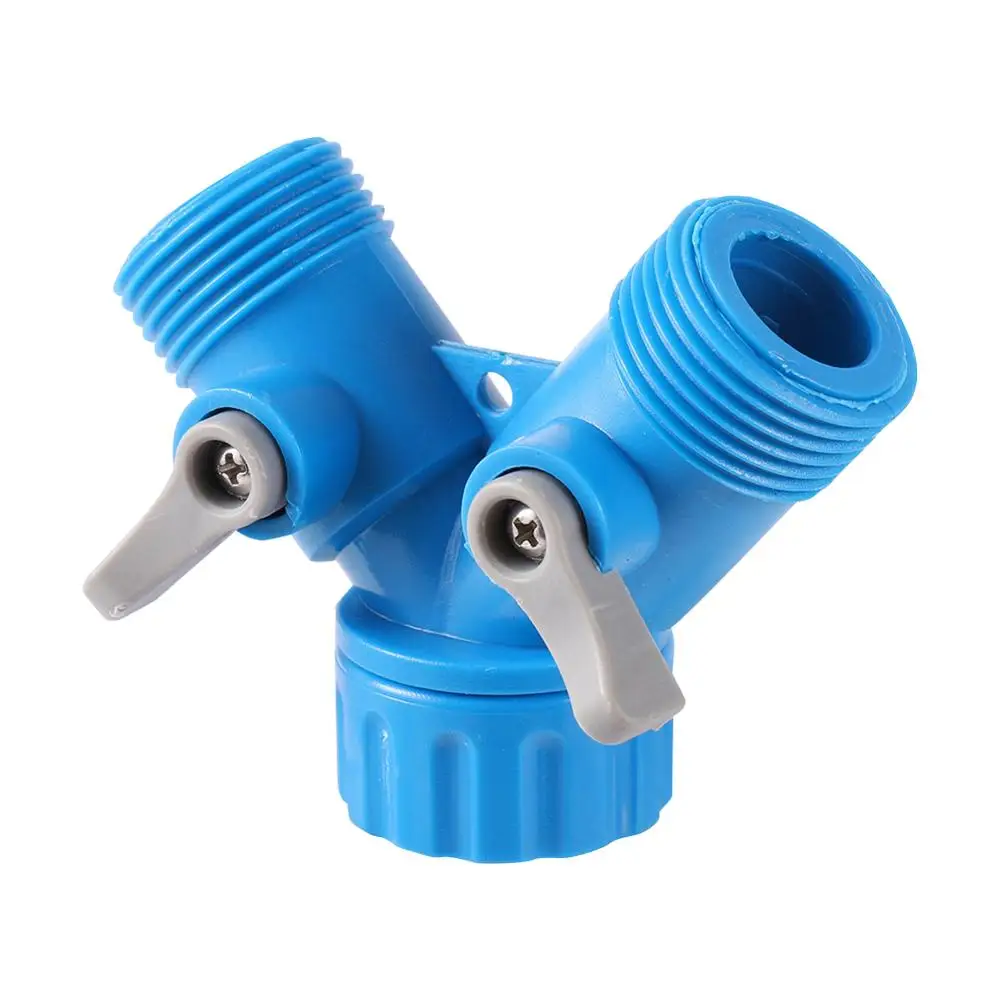 2-Way Splitter Water Velocity Plumbing Fittings Agriculture Greenhouse Water Cooling fittings Y Valve 3/4 Inch Male Thread 1 Pc