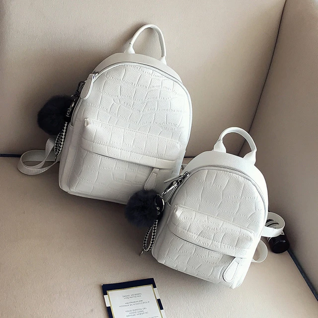 Black White Mini Backpack Back Pack Woman Black Small Womens Backpack Small White Backpacks Aliexpress