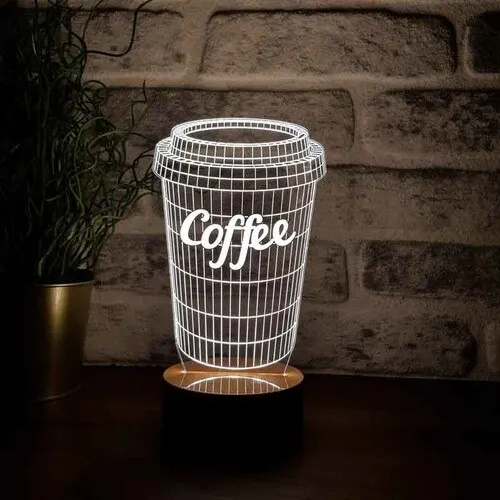 By-Lamp 3 Dimensional Coffee Cup Lamp