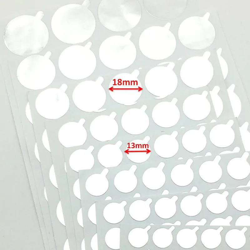 Foil Seals Sticker 10mm 12mm 15mm 18mm 21mm 25mm 28mm 30mm 38mm for Cosmetic Tube Jars foil film sticker Seal Bottle Mouth Seals