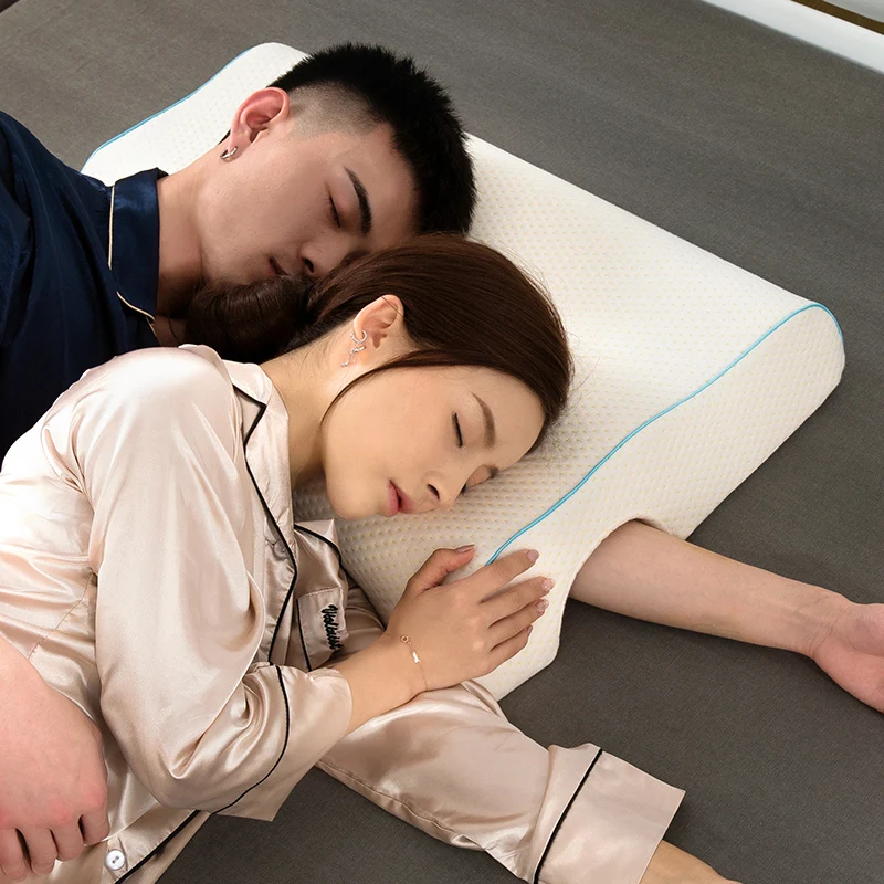 New Style Couple Pillow Slow Rebound Memory Pressure Pillow Anti-Hand Paralysis Lovers Pillow Duet Protection Cervical Pillow