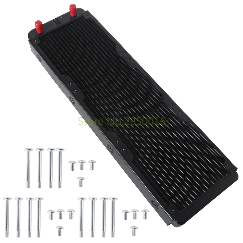 360/480mm Water Cooling Radiator 18 Pipe Aluminum Heat Exchanger Liquid Cooling Heat Sink for CPU PC Water Cool System