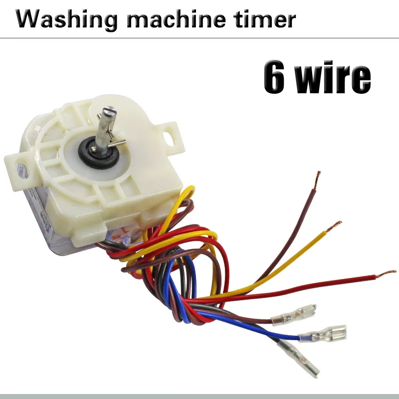 6 Line Oblique Ear Washing Machine Timer 90 Degree Center Hole Distance 68mm Switch Shaft