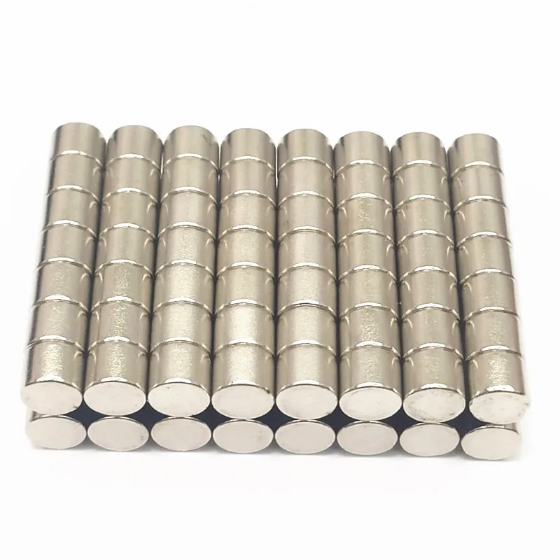6ミリメートル × 6ミリメートル小さなラウンドネオジムディスク磁石6x6径N35ミリスーパーストロング超強力な希土類磁石6x6ミリメートル磁気スタンド