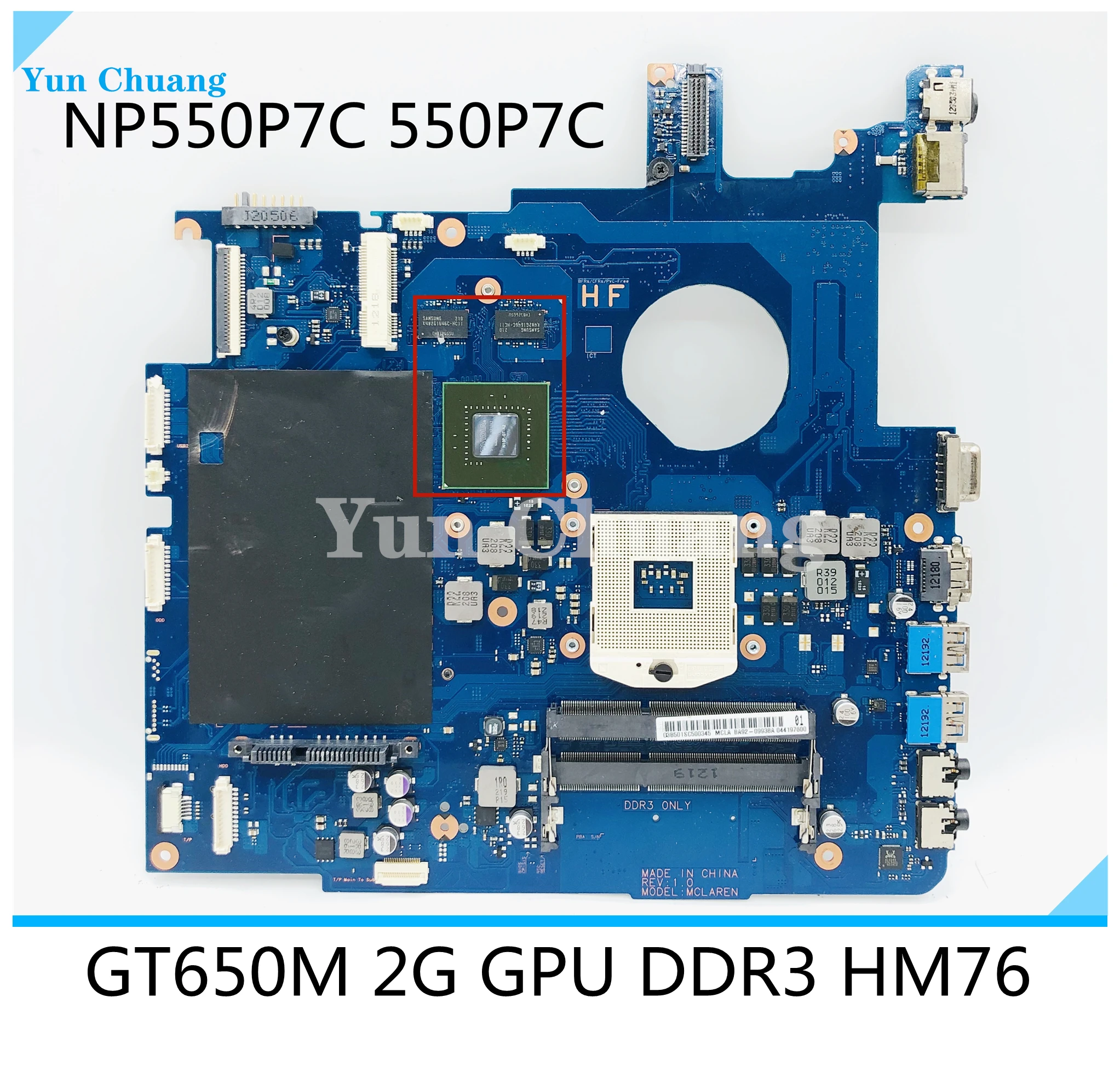 BA41-01898A BA41-01900A BA92-09944B For Samsung NP550P7C NP550P5C Laptop motherboard DDR3 GT650M 2G GPU BA92-09954A 100% work