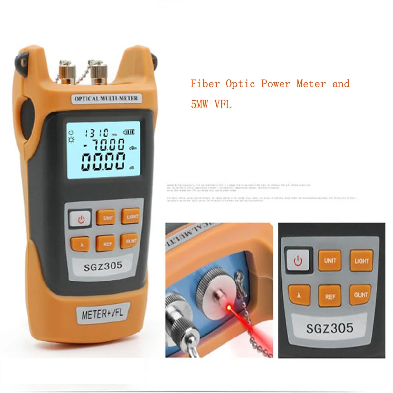 FTTH fiber Cold connection tool Optical Power Meter with 5mw VFL FC-6S Fiber cleaver CFS-2 Wire stripper optical fiber tool