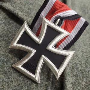 Germany 1939 Iron Cross Medal Distinctive 2nd Class with Military Fan Tape Decoration Deutschland Eisernes Kreuz II. Klasse ek2 8 Main Sales Iron Cross 1939 1945 - №2