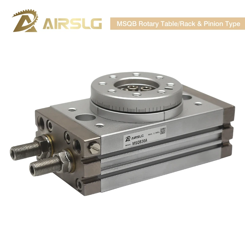 AIRTAC Type Rotary Pneumatic Cylinder HRQ Adjustable 0-190 degrees HRQ10 HRQ20 HRQ30 HRQ50 HRQ70 HRQ10A HRQ20A HRQ30A HRQ50A