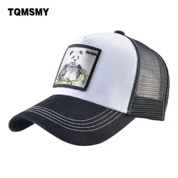 TQMSMY gorras de camionero con parche de Panda gorra de béisbol de malla transpirable hombres mujeres Snapback Hip Hop Drake gorra Unisex al aire libre TMDHXM