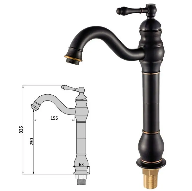 Imagem -05 - Vidric-torneira para Banheiro para Água Quente e Fria Torneira Giratória Uso em Bronze Escovado e Antigo