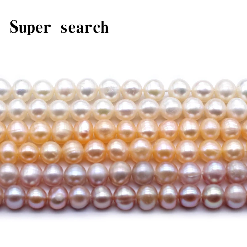 

Wholesale AAA 100% Natural White Freshwater Pearls Wheels Round Beads For Jewelry Making DIY Bracelet Necklace Earrings 7-8mm