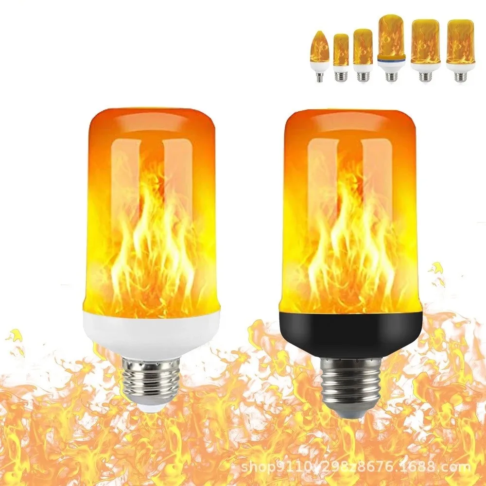 E14 E27 LED Flame Light Bulbs 4 Modes Party LED Flame Effect Light Simulation Fire Lights Bulb KTV Festival Garden Decor light