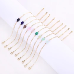 New Jewelry Women's Gift Elegant Crystal Mini Classic Faceted Gem Multicolor 18k Gold-plated Waterproof Stainless Steel Bracelet