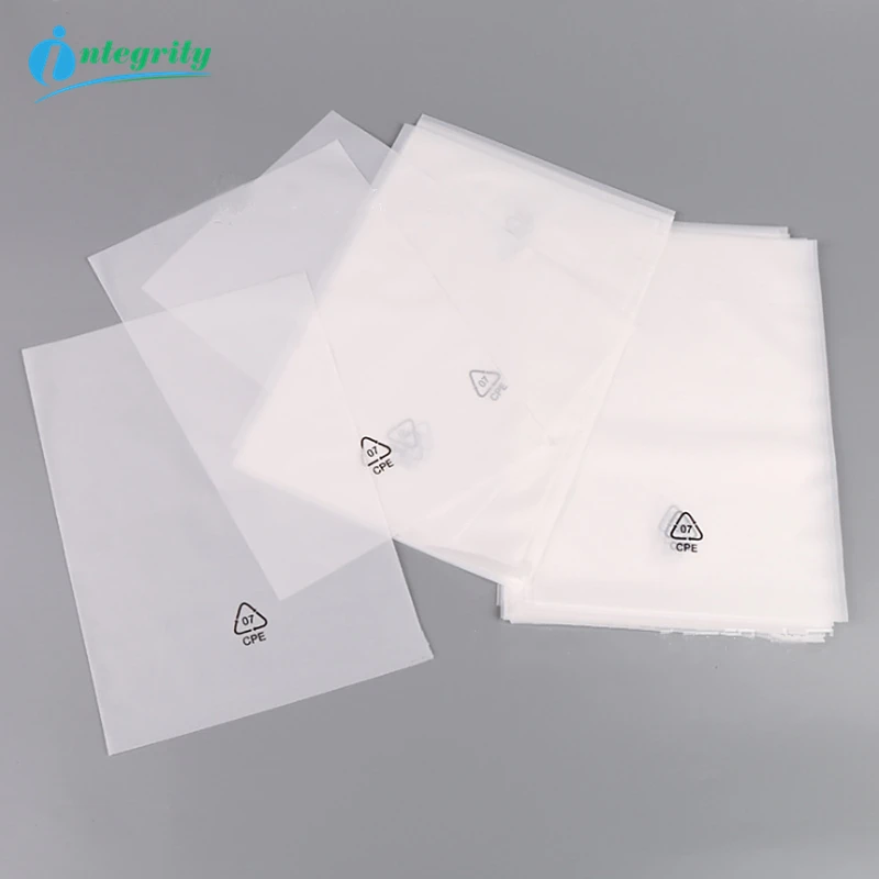 INTEGRITY 5000 pcs/lot 6.5*12cm CPE Frosted Plastic Package Bags Merchandise Electronics Gift Bag CPE Bags Open Top Translucent