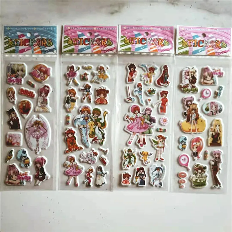 6 Sheets Hot Cartoon Little Girls Princess Stickers for Shugo Chara Kids Educational Toys Birthday Gift Notebook Decors