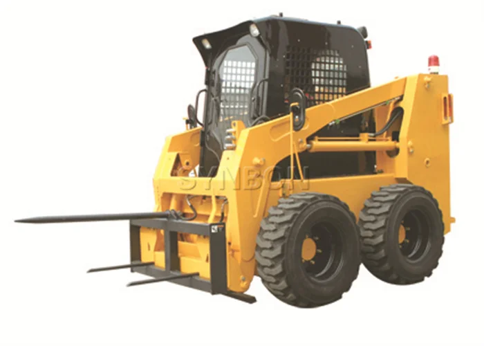 Mini Skid Steer SY45 With Diesel Engine Hydraulic  Backhoe Loader  700kg  Loading