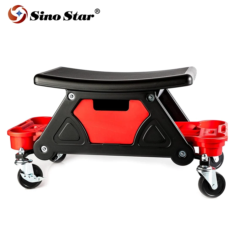 New Design Car Detailing Stool Chair Mobile Rolling Seat Creeper for Mechanics & Detailers/Garage/ Workshop/ Vinyl Wrap