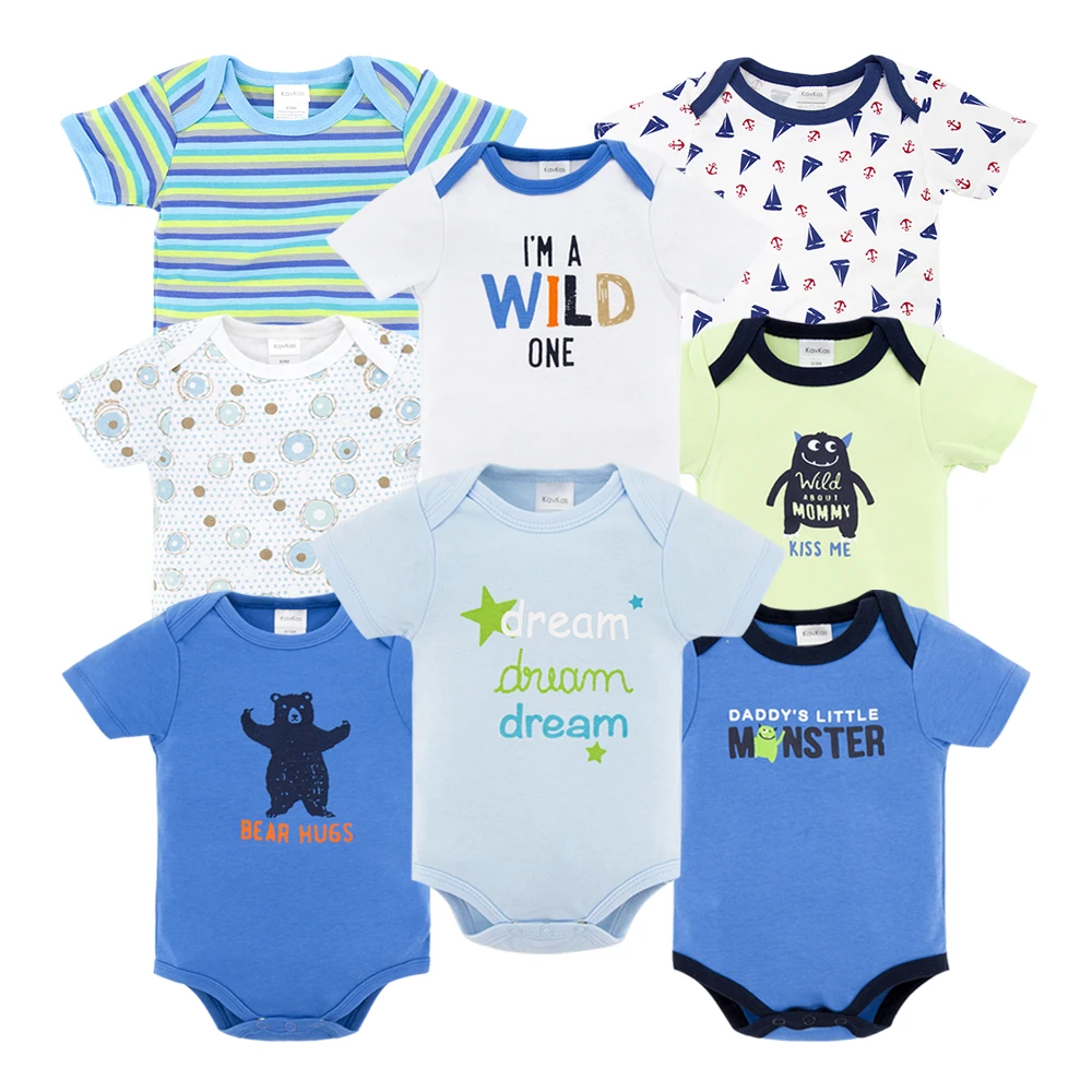 Newborn Boy Photography Props New Baby Girl Clothes Cotton Baby Bodysuits bebe Boy Clothes Body for Infants 8PCS/lot New 0-1Year