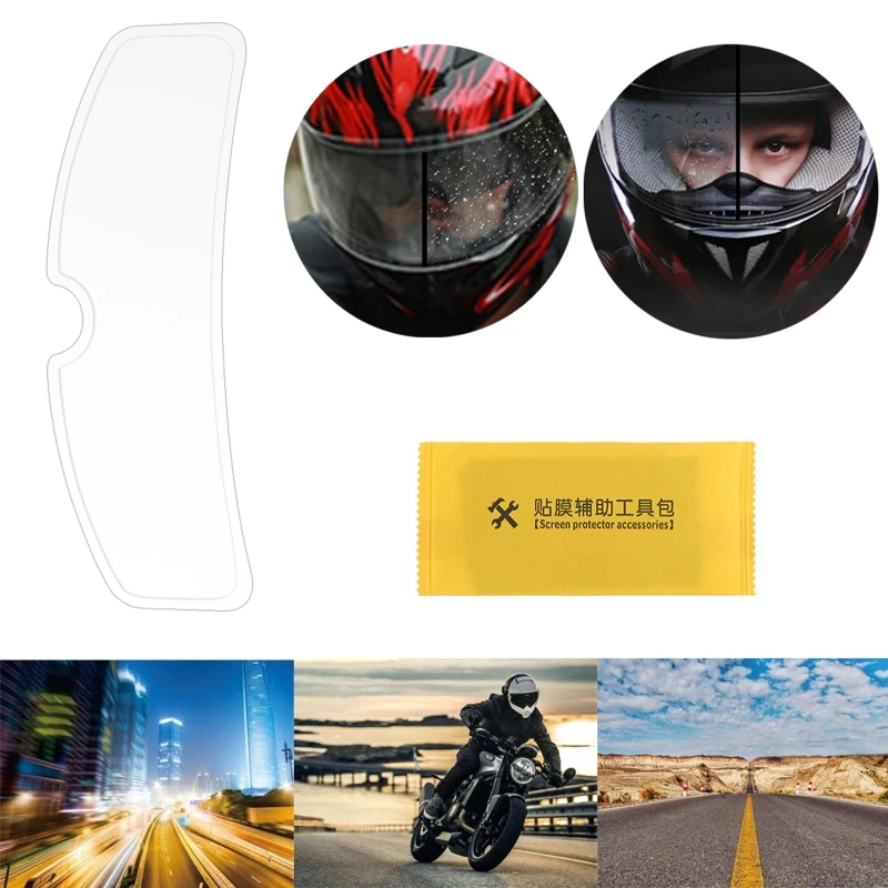 Universal Rainproof Motorcycle Helmet Lens Film Anti-Fog Protective Clear Visor Shield Patch Sticker for K3 K4 AX8 LS2 Helmets