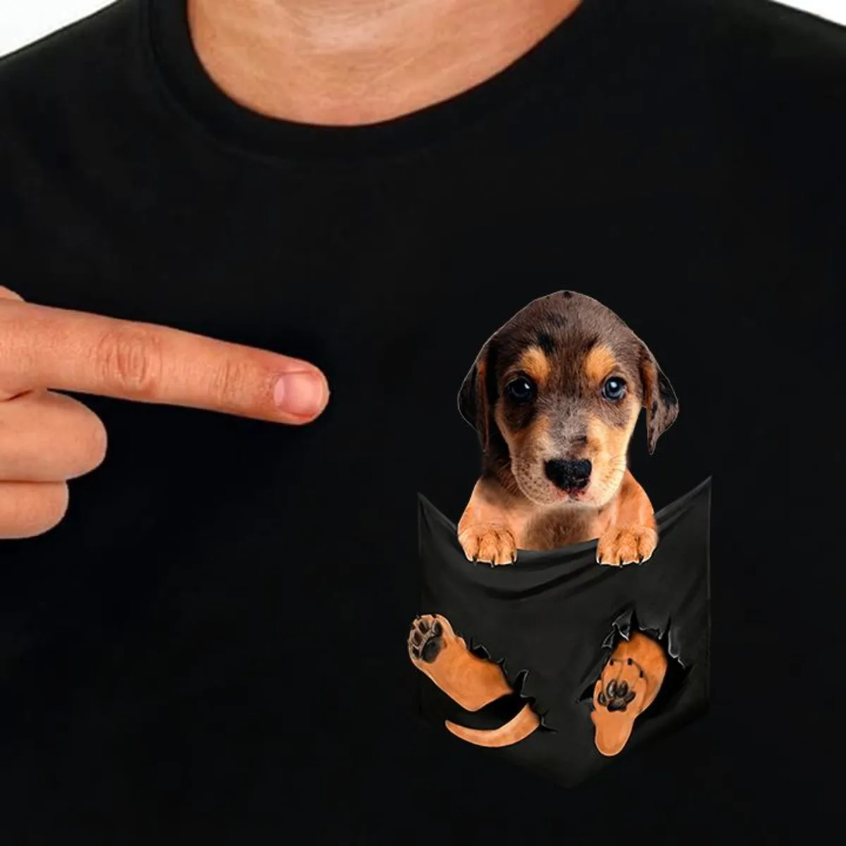 Cotton T-Shirt Fashion Pocket Cute Jack Russell Terrier Printed T-Shirts Men Women Casual T-Shirt Hip Hop Tops Funny Cotton Tees