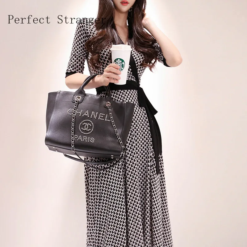 2021 Spring Summer New Arrival Hot Sale V Collar Three-quarter Sleeve Plaid Women Jag Long Dress