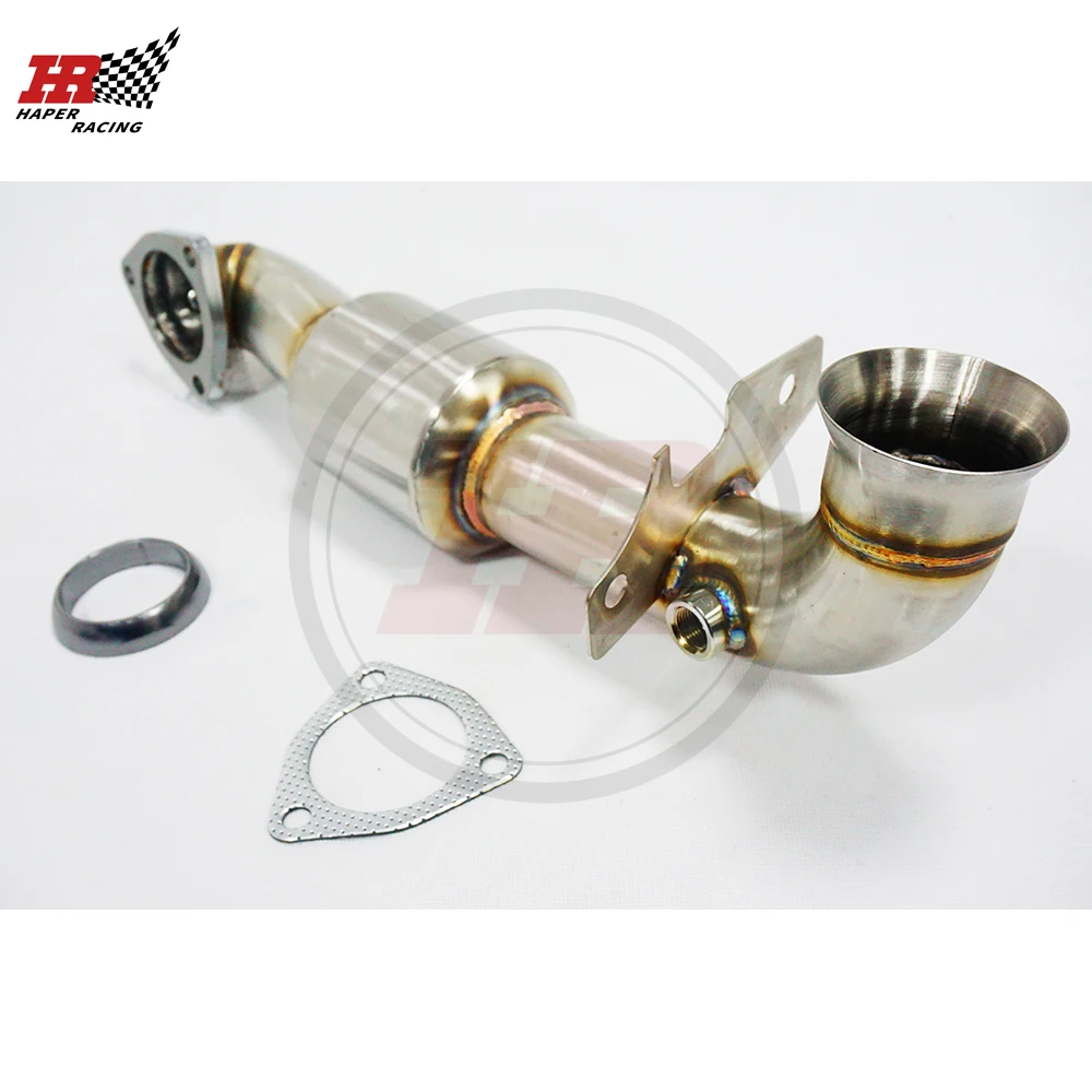 HP RACING Performance Downpipe With 200cell Cat For Mini Co oper S R56 R57 R58 R59 R60 Per geot 208 RCZ 2007-2014