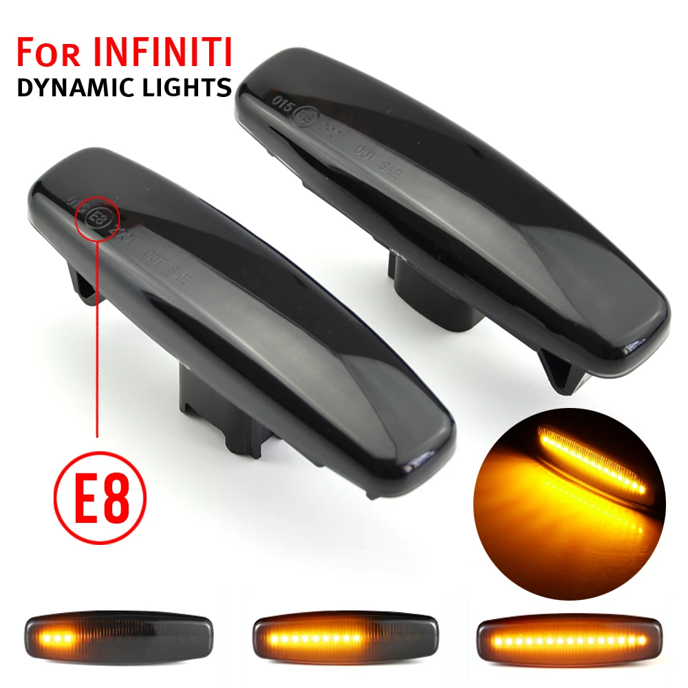 Led Dynamic Side Marker Turn Signal Light for Infiniti EX25 EX35 EX37 FX35 FX37 FX50 for Nissan Fuga Murano Pathfinder Skyline