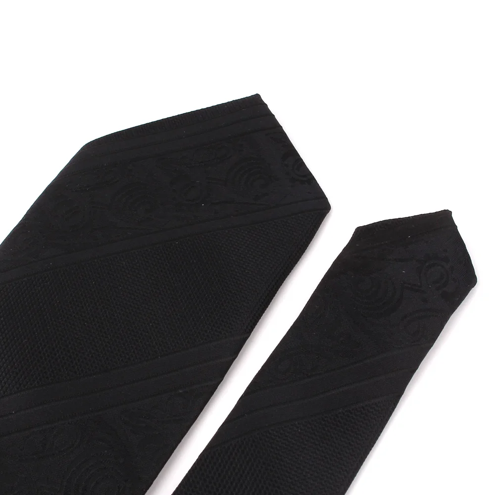 Corbatas ajustadas para hombre y mujer, corbata informal de tejido Floral para niños y niñas, traje negro, corbata de novio para bodas, novedad