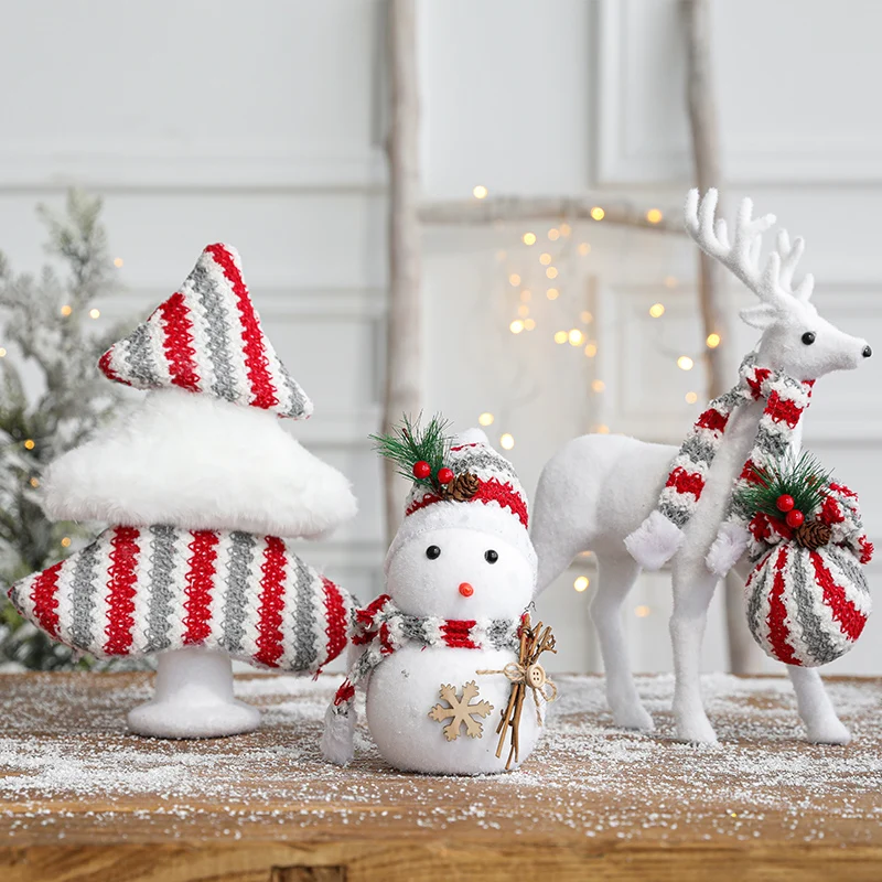 Christmas Doll Christmas Snowman elk  christmas tree decorations Toys Xmas Figurines 2022 new Year Christmas Gift for Kid