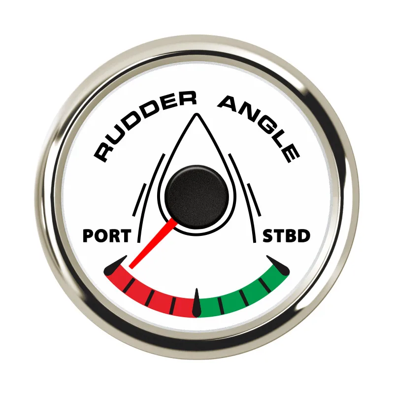 52mm 0-190ohm Waterproof Boat Marine Rudder Angle Indicator With Rudder Angle Sensor 7 color Backlight for Car Truck 12V/24V