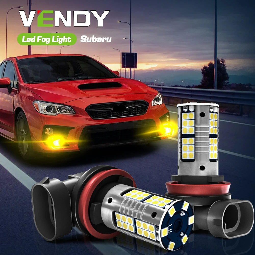 

2pcs LED Fog Light Blub Lamp Canbus H8 H11 H16 For Subaru Forester SJ SK WRX STI Outback BR BS Legacy BR BN BS Impreza GP GJ GT