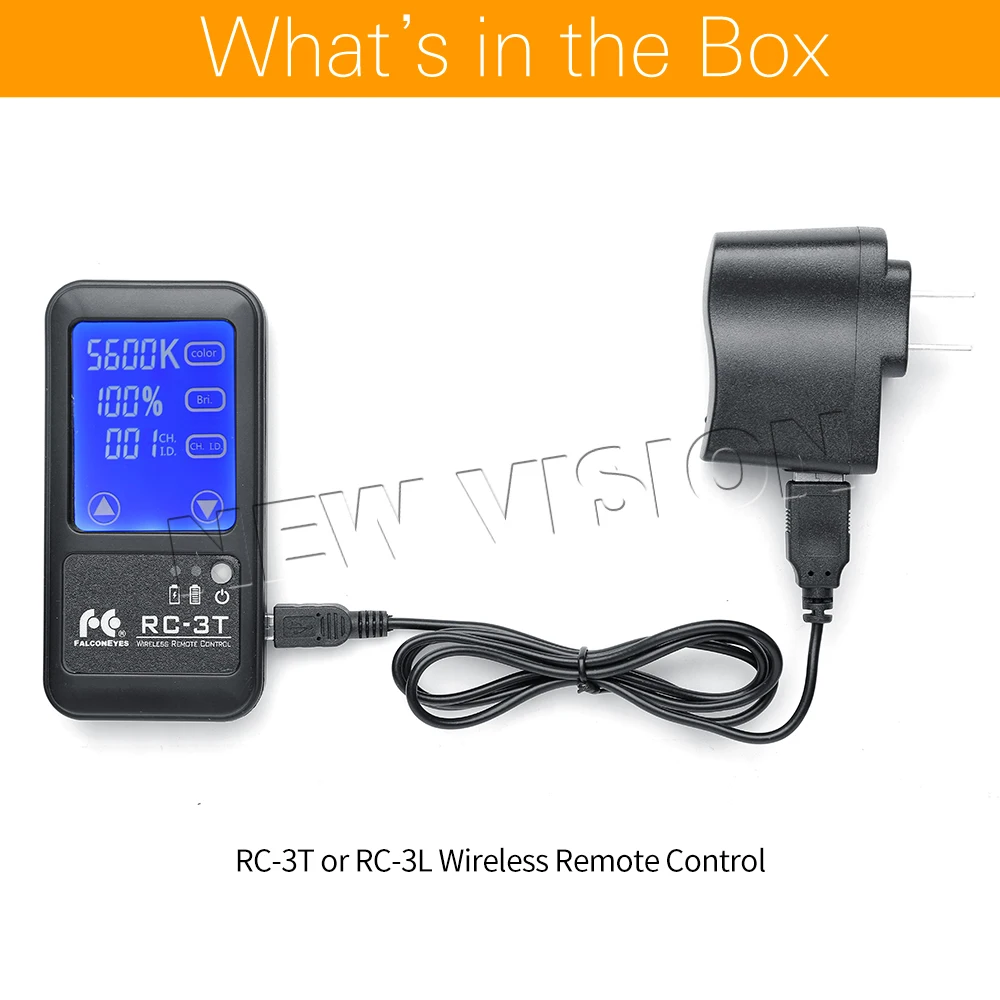 Falcon Eyes RC-3T RC-3L 2.4G Wireless Remote Control With LCD Touch Screen Control for RX-24TDX RX-29TDX LP-2005TD LP-2805TD