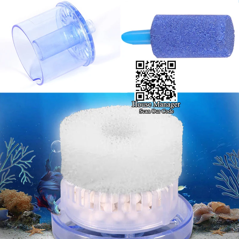 Water Fairy Aquarium Water Filter Efficient Internal Sponge Fish Tank Filter Pneumatic Filtration Air Pump Aquarium Accessories