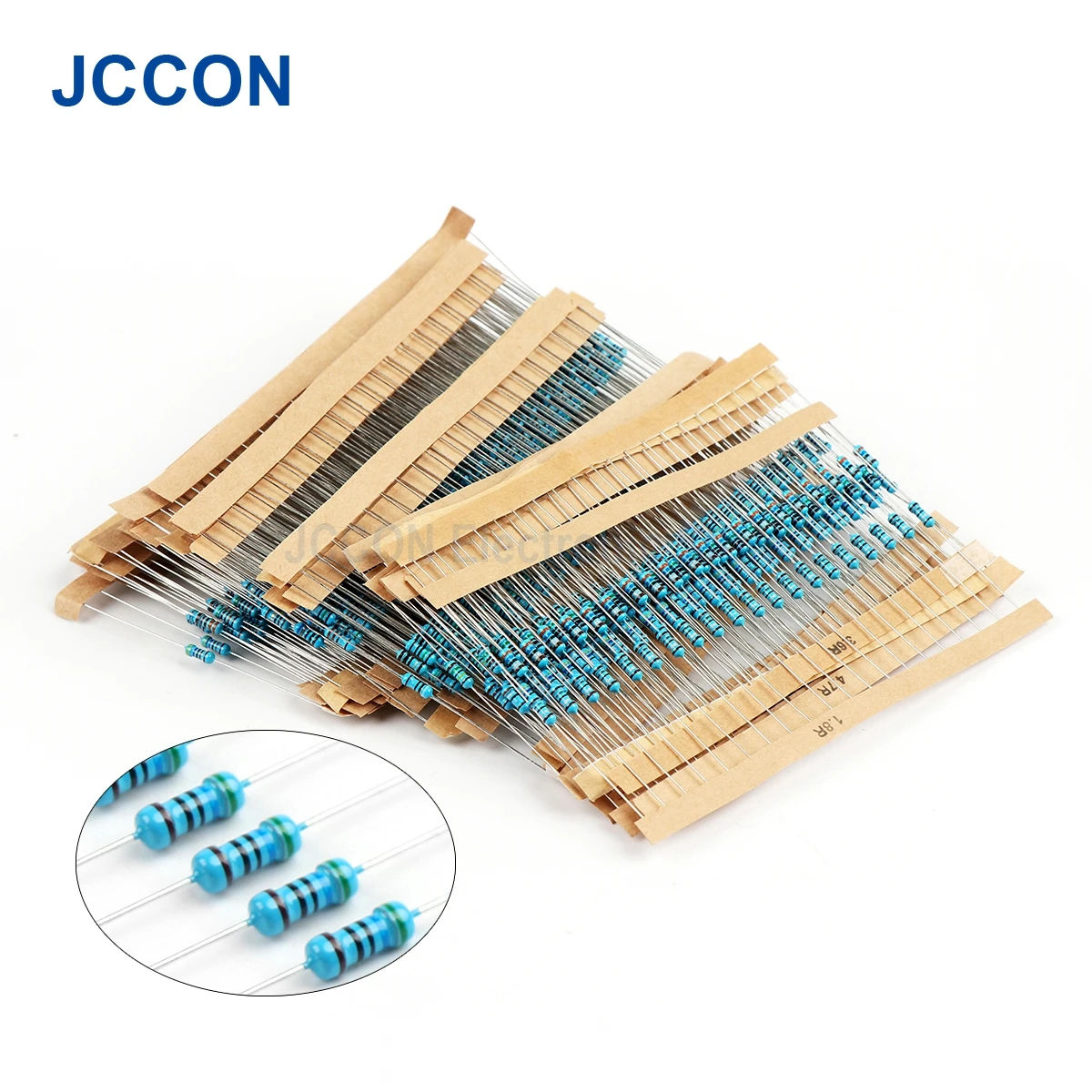 2600Pcs 1/4W 1RΩ-3MΩ 5% 73 Value Metal Film Resistor Rang Carbon Film Metal Resistors Assortment Kit Set Resistor