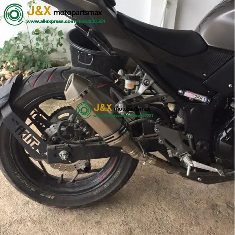 Tubo de escape medio para motocicleta, accesorio para Kawasaki Z250 2008-2015 Ninja 300 2013-2016 Ninja 250R 2008-2012 Ninja250R Ninja300