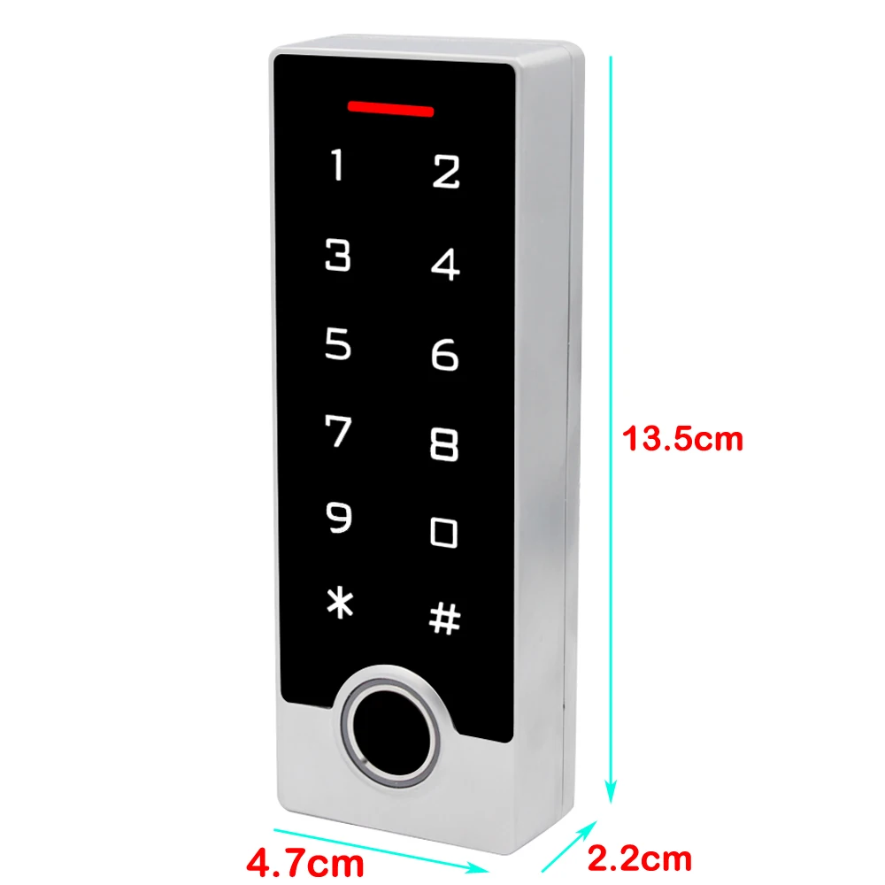 10000 Card User 300 Fingerprint Waterproof Touch Metal Keypad 125khz RFID Fingerprint Access Control Reader Access Controller