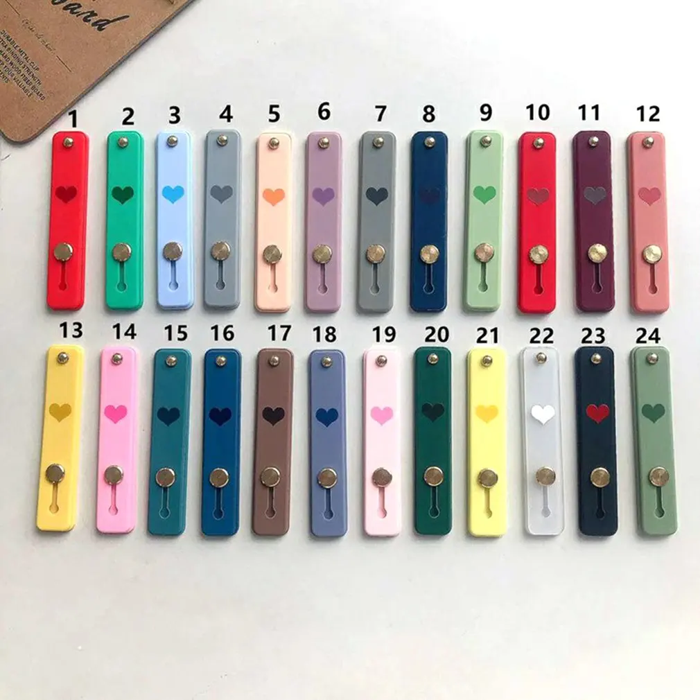 1 قطعة إصبع حامل هاتف دائري المحمولة كاندي عادي المعصم عصبة اليد حامل آيفون بقبضة الأصابع دفع سحب العالمي موبايل حامل جوّال بلاستيكي حامل