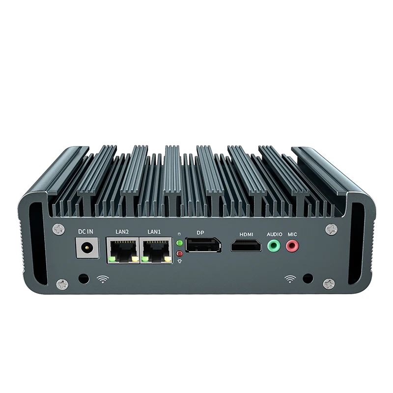 IKuaiOS Computer industriale senza ventola 8th Gen Core 2 LAN Gigabit Ethernet Automation IoT Machine Vision DAQ G685 1356-12