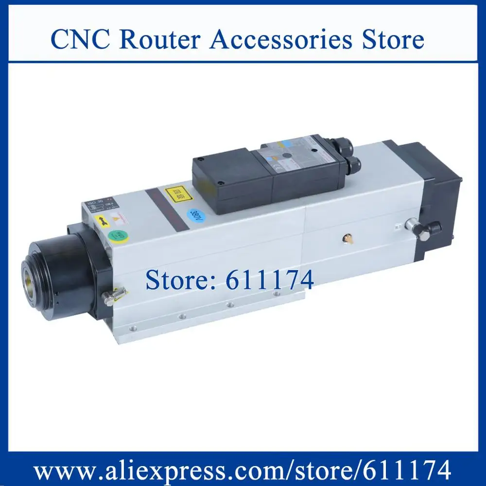 6KW ISO30 ATC Air cooled spindle motor 24000rpm automatic wood Spindle motor AC220V/AC380V