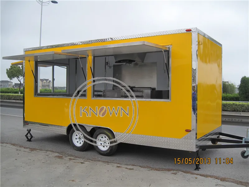 Restauration rapide personnalisé grande remorque de nourriture mobile chariot de nourriture mobile camion de restauration rapide